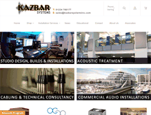 Tablet Screenshot of kazbarsystemsinc.com